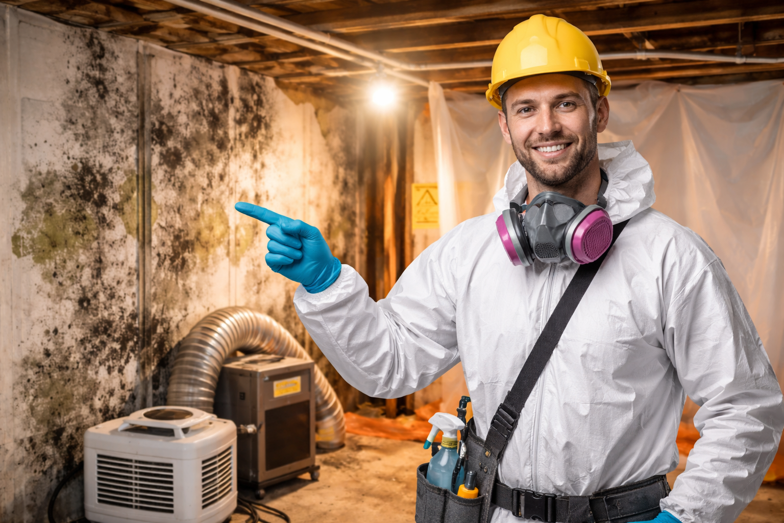 Basement mold removal and restoration team in Michigan